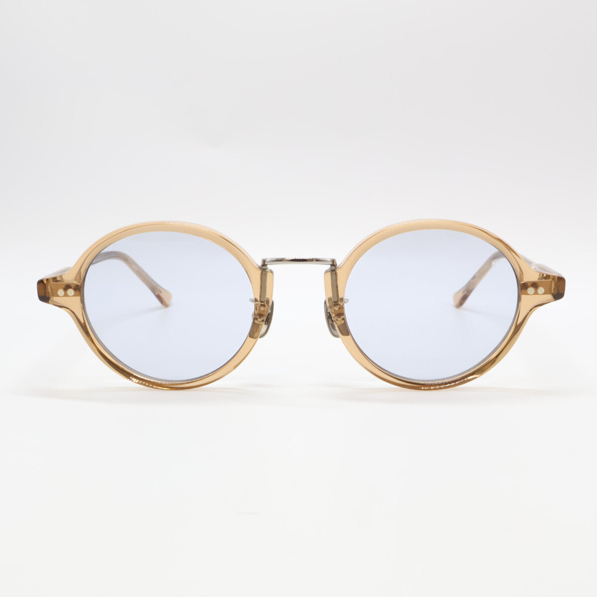 ayame アヤメ 【美品】ROD LBR ロッド コンビ ラウンドシェイプ サングラス 46□23