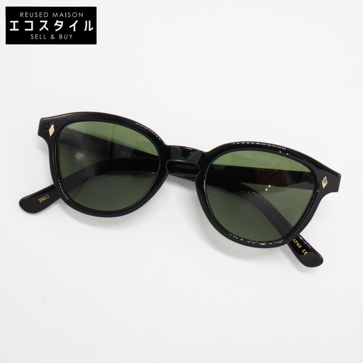 ayame アヤメ 【美品】NEWOLD BKG ニューオールド ボスリントンシェイプ サングラス 49□21