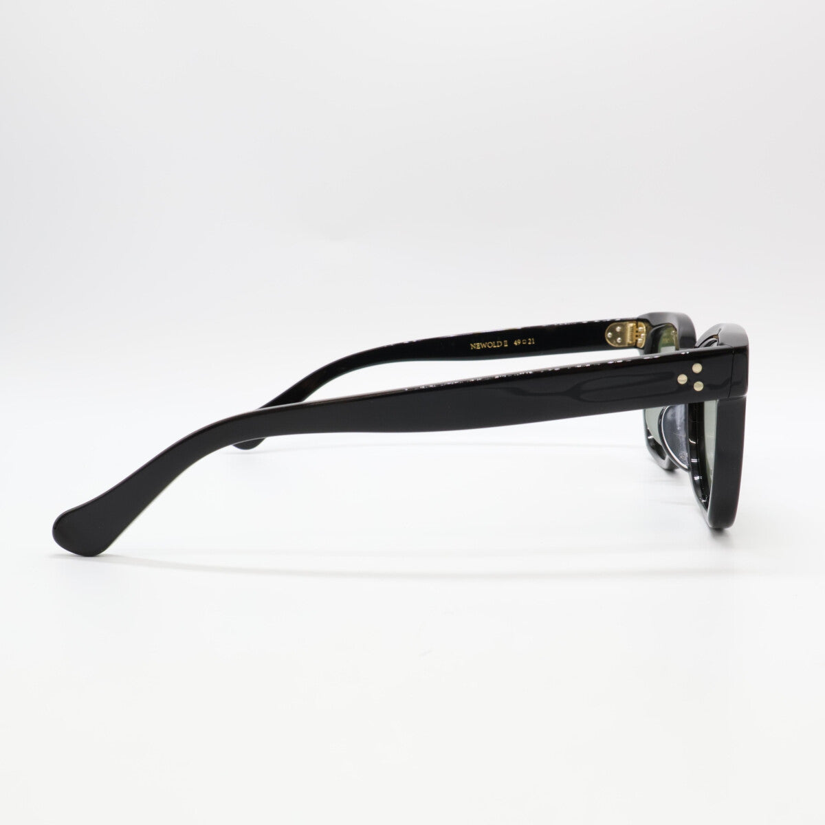 ayame アヤメ 【美品】NEWOLD II BK ニューオールド2 ウェリントンシェイプ サングラス 49□21