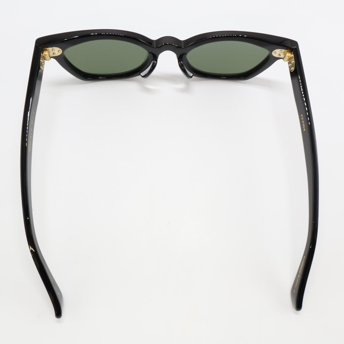 ayame アヤメ 【美品】NEWOLD II BK ニューオールド2 ウェリントンシェイプ サングラス 49□21