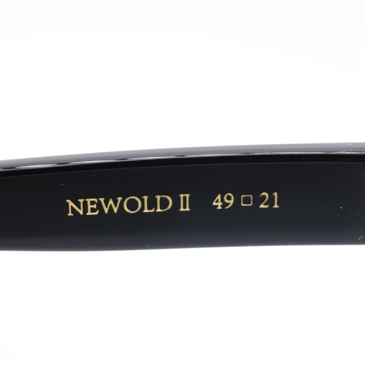 ayame アヤメ 【美品】NEWOLD II BK ニューオールド2 ウェリントンシェイプ サングラス 49□21