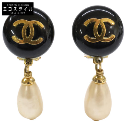 CHANEL シャネル 94P ココマーク イミテーションパール イヤリング