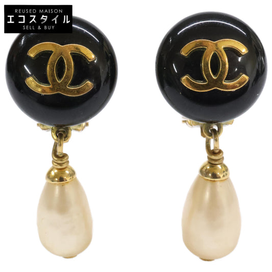 CHANEL シャネル 94P ココマーク イミテーションパール イヤリング