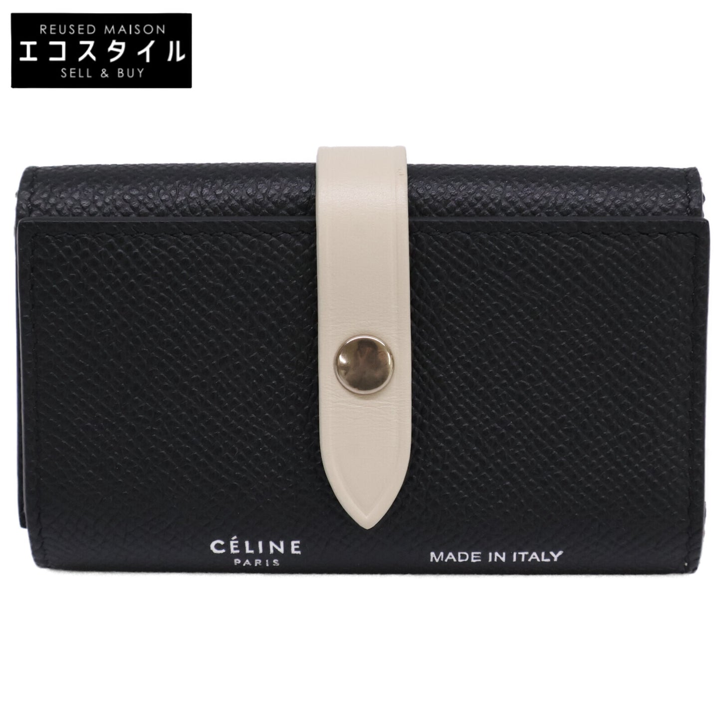 CELINE セリーヌ 【新品同様】フィービー期 バイカラー レザー 6連 キーケース