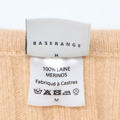 BASERANGE ベースレンジ ﾍﾞｰｼﾞｭ ｳｰﾙ100 ﾆｯﾄｶｰﾃﾞｨｶﾞﾝ トップス Ⅿ