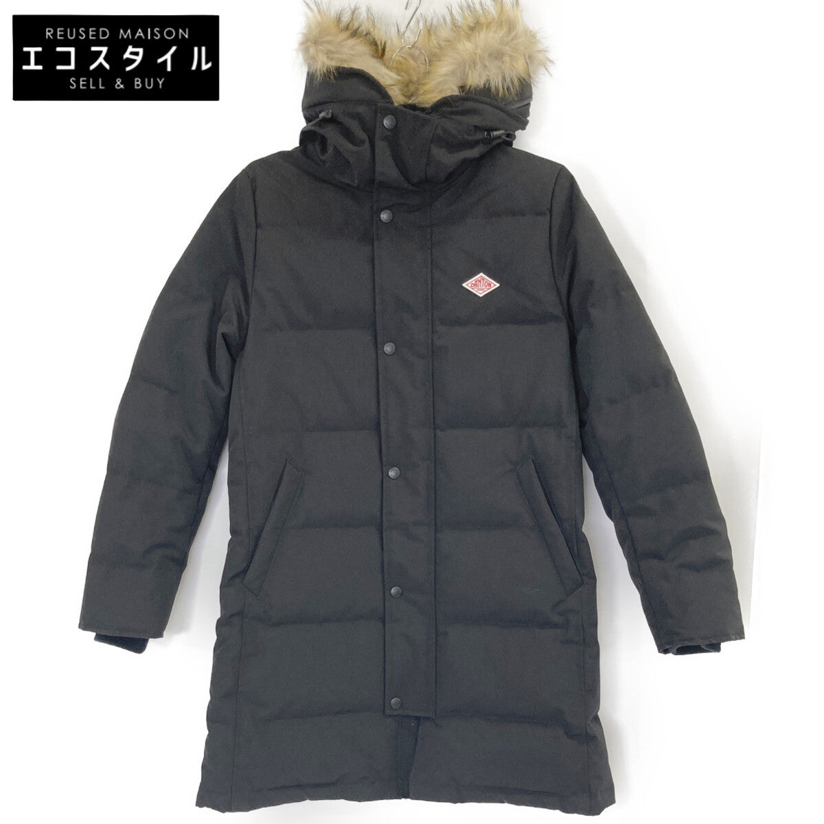 DANTON ダントン ﾌﾞﾗｯｸ ﾌｧｰﾌｰﾃﾞｨ ｷﾙﾄﾀﾞｳﾝｺｰﾄ コート Ｓ