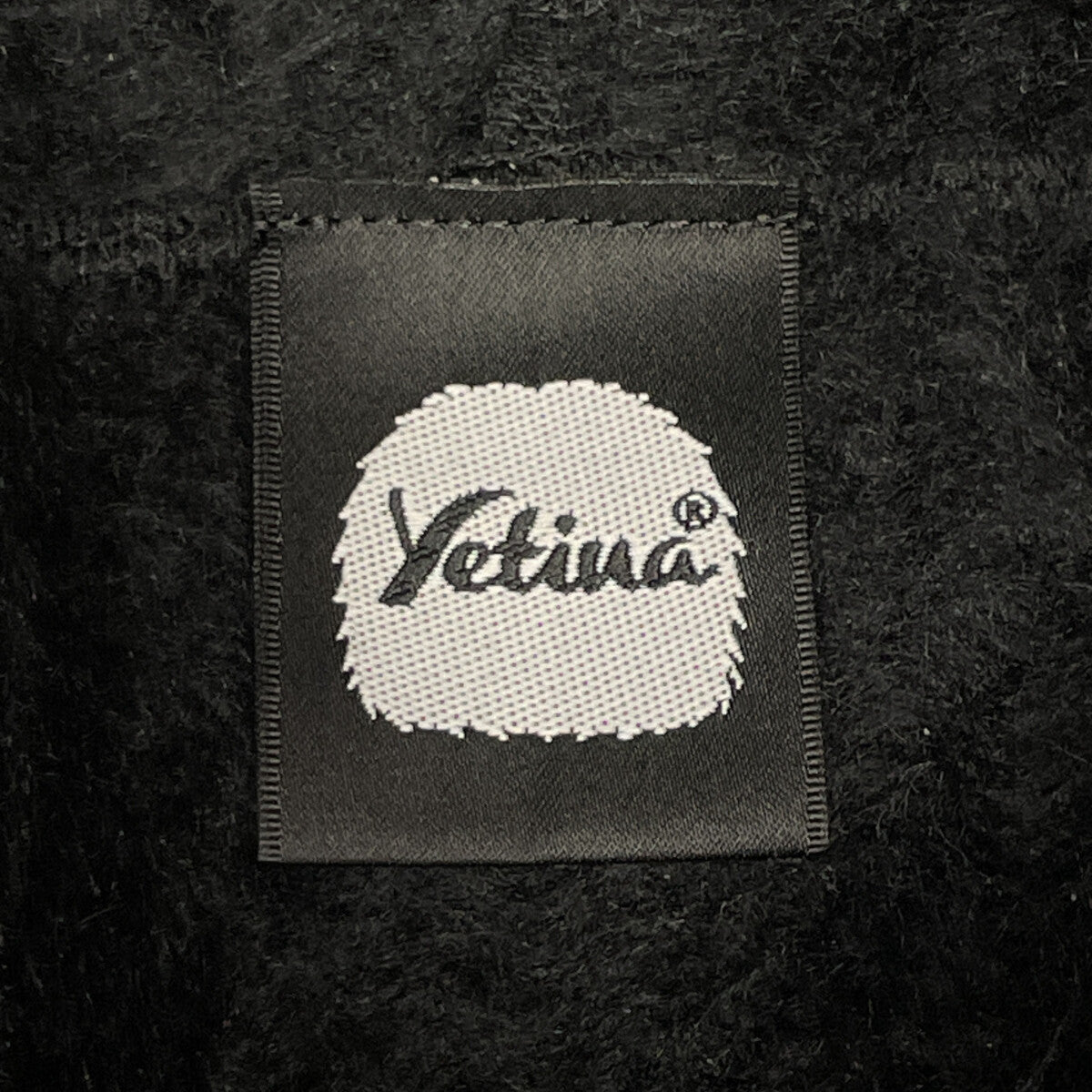 YETINA イエティナ ﾌﾞﾗｯｸ 裏起毛 ｽｳｪｯﾄﾌｰﾃﾞｨ ﾌﾟﾙｵｰﾊﾞｰ トップス Ｓ