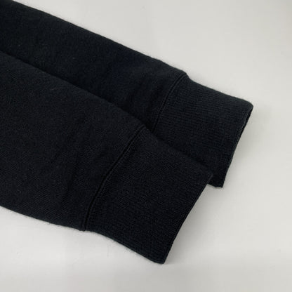 YETINA イエティナ ﾌﾞﾗｯｸ 裏起毛 ｽｳｪｯﾄﾌｰﾃﾞｨ ﾌﾟﾙｵｰﾊﾞｰ トップス Ｓ