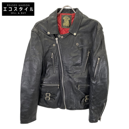 666 666トリプルシックス ﾌﾞﾗｯｸ 死神ﾀｸﾞ ｲﾝｸﾞﾗﾝﾄﾞ製 ﾀﾞﾌﾞﾙﾗｲﾀﾞｰｽｼﾞｬｹｯﾄ ジャケット 42