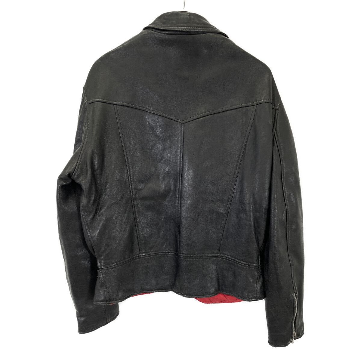 666 666トリプルシックス ﾌﾞﾗｯｸ 死神ﾀｸﾞ ｲﾝｸﾞﾗﾝﾄﾞ製 ﾀﾞﾌﾞﾙﾗｲﾀﾞｰｽｼﾞｬｹｯﾄ ジャケット 42