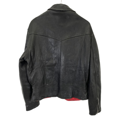 666 666トリプルシックス ﾌﾞﾗｯｸ 死神ﾀｸﾞ ｲﾝｸﾞﾗﾝﾄﾞ製 ﾀﾞﾌﾞﾙﾗｲﾀﾞｰｽｼﾞｬｹｯﾄ ジャケット 42