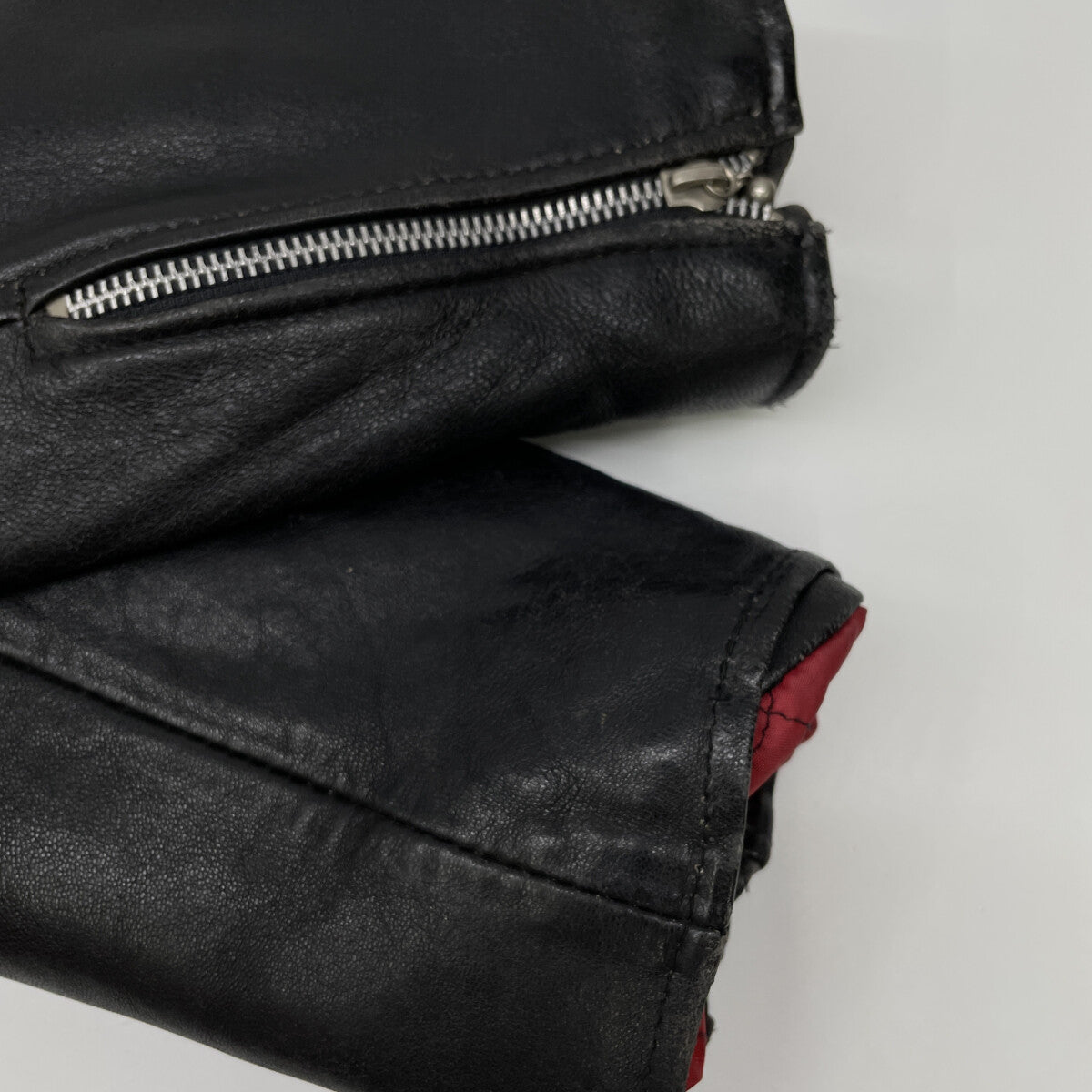 666 666トリプルシックス ﾌﾞﾗｯｸ 死神ﾀｸﾞ ｲﾝｸﾞﾗﾝﾄﾞ製 ﾀﾞﾌﾞﾙﾗｲﾀﾞｰｽｼﾞｬｹｯﾄ ジャケット 42