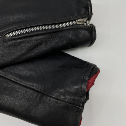 666 666トリプルシックス ﾌﾞﾗｯｸ 死神ﾀｸﾞ ｲﾝｸﾞﾗﾝﾄﾞ製 ﾀﾞﾌﾞﾙﾗｲﾀﾞｰｽｼﾞｬｹｯﾄ ジャケット 42