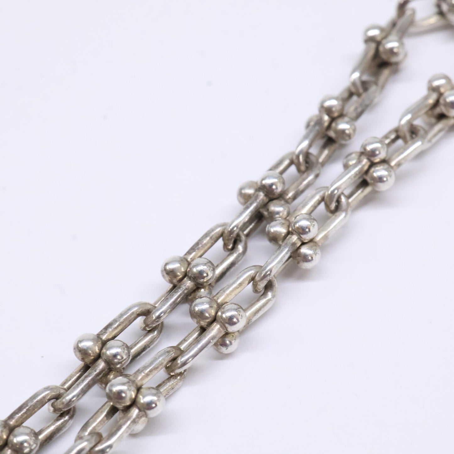 TIFFANY&Co. ティファニー Ag925 ティファニー ハードウェア マイクロ リンク ブレスレット