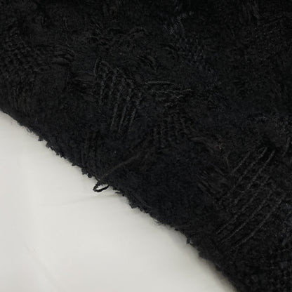 tricotCOMMEdesGARCONS トリココムデギャルソン TB-S002 ﾌﾞﾗｯｸ ｳｰﾙ混 ｼﾞｬｶﾞｰﾄﾞ織 ﾌﾚｱﾛﾝｸﾞｽｶｰﾄ スカート Ⅿ