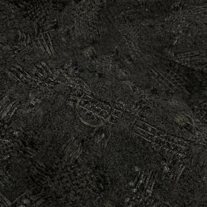 tricotCOMMEdesGARCONS トリココムデギャルソン TB-S002 ﾌﾞﾗｯｸ ｳｰﾙ混 ｼﾞｬｶﾞｰﾄﾞ織 ﾌﾚｱﾛﾝｸﾞｽｶｰﾄ スカート Ⅿ