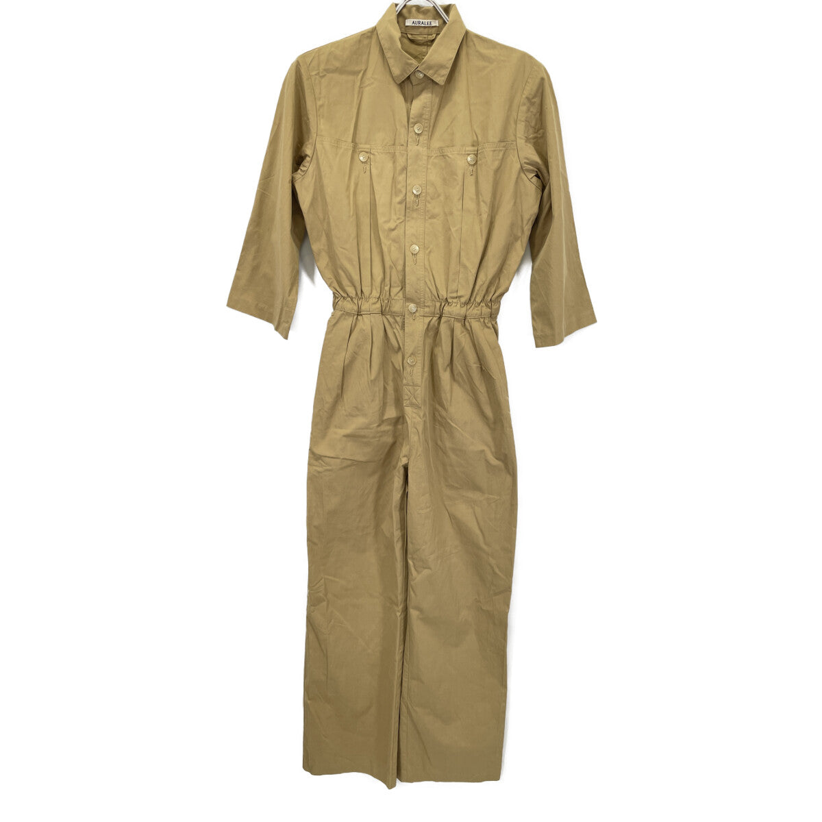AURALEE オーラリー A9ST02CT ﾍﾞｰｼﾞｭ WASHED CAVALRY TWILL JUMPSUIT ｼﾞｬﾝﾌﾟｽｰﾂ オーバーオール オールインワン 1