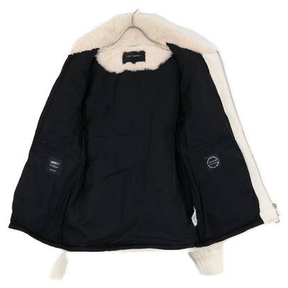 1piu1uguale3 ウノピゥウノウグァーレトレ ｘEMMETI エンメティ【美品/国内正規】MRB601 113 EMMETI RIB SLEEVE MOUTON STAND ムートン切替 ダウン ジャケット V