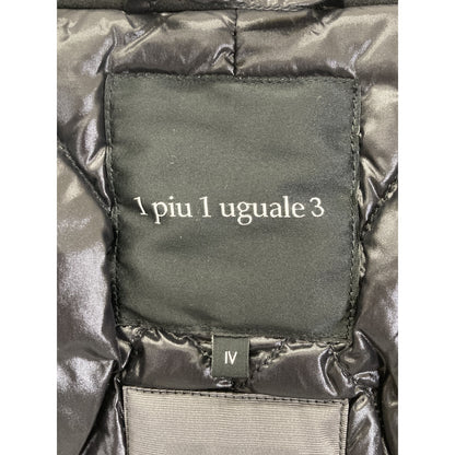 1piu1uguale3 ウノピゥウノウグァーレトレ 【×ﾃﾞｭﾍﾞﾃｨｶ】MRC040 ﾌﾞﾗｯｸ ｽﾄｰﾑｼｽﾃﾑR素材 CHESTER COAT ﾁｪｽﾀｰｺｰﾄ コート IV