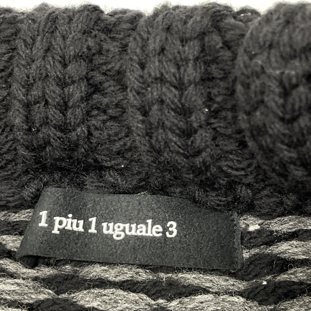 1piu1uguale3 ウノピゥウノウグァーレトレ MRK262 ｸﾞﾚｰ NORDIC BIG CREW ﾉﾙﾃﾞｨｯｸｸﾙｰﾈｯｸﾆｯﾄ トップス Ⅲ