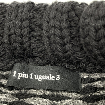 1piu1uguale3 ウノピゥウノウグァーレトレ MRK262 ｸﾞﾚｰ NORDIC BIG CREW ﾉﾙﾃﾞｨｯｸｸﾙｰﾈｯｸﾆｯﾄ トップス Ⅲ