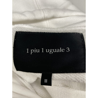 1piu1uguale3 ウノピゥウノウグァーレトレ MRB566 ﾎﾜｲﾄ BACK LEAF PULLOVER PARKA ﾊﾞｯｸﾘｰﾌﾌﾟﾙｵｰﾊﾞｰﾊﾟｰｶ トップス Ⅲ