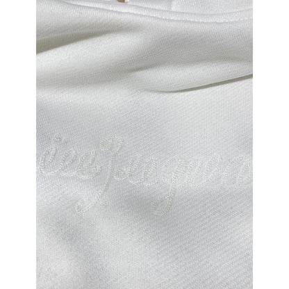 1piu1uguale3 ウノピゥウノウグァーレトレ MRB566 ﾎﾜｲﾄ BACK LEAF PULLOVER PARKA ﾊﾞｯｸﾘｰﾌﾌﾟﾙｵｰﾊﾞｰﾊﾟｰｶ トップス Ⅲ