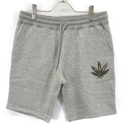 1piu1uguale3 ウノピゥウノウグァーレトレ MRP535 ｸﾞﾚｰ CAMO LEAF SWEAT SHORTS ｶﾓﾘｰﾌﾊｰﾌｽｳｪｯﾄﾊﾟﾝﾂ ボトムス VI