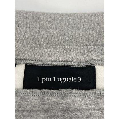 1piu1uguale3 ウノピゥウノウグァーレトレ MRP535 ｸﾞﾚｰ CAMO LEAF SWEAT SHORTS ｶﾓﾘｰﾌﾊｰﾌｽｳｪｯﾄﾊﾟﾝﾂ ボトムス VI