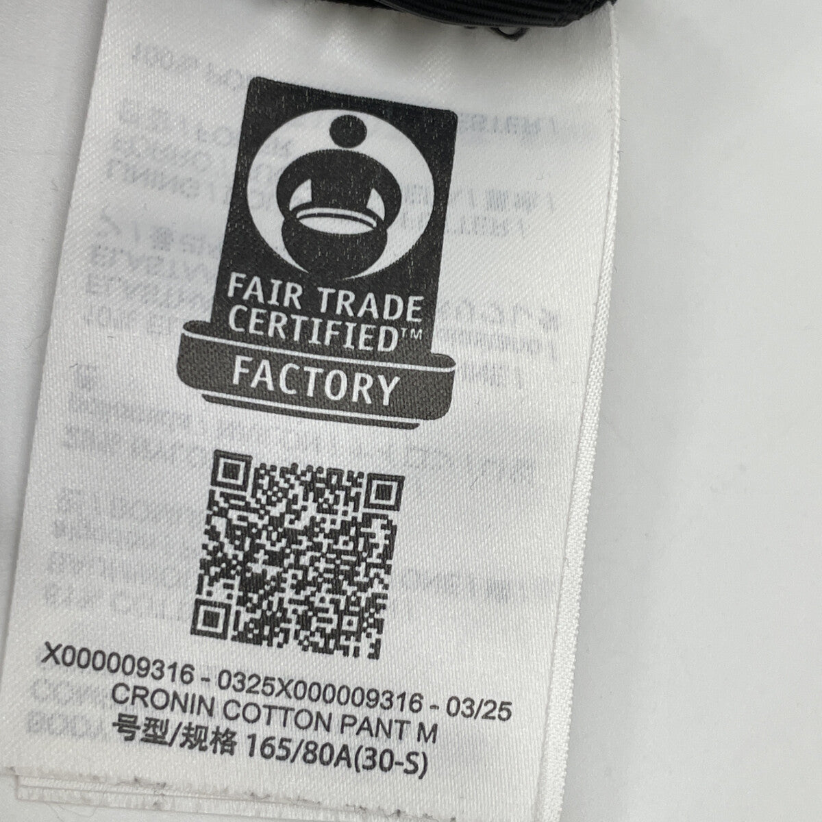 ARC'TERYX アークテリクス 25年製 X000009316 Cronin Cotton Pant クロニン コットンパンツ ボトムス 30