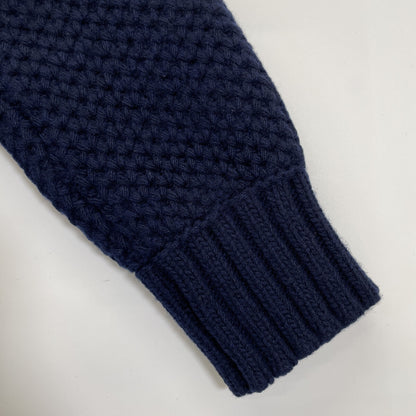 CORGI コーギ ﾊﾟｰﾌﾟﾙ 切り返し ﾛﾝｸﾞｽﾘｰﾌﾞ ﾆｯﾄｶｰﾃﾞｨｶﾞﾝ トップス M