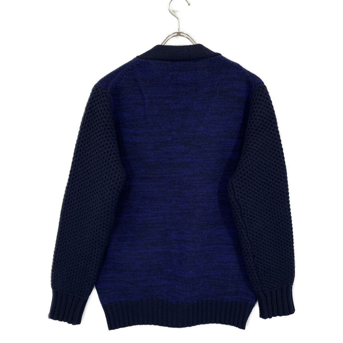 CORGI コーギ ﾊﾟｰﾌﾟﾙ 切り返し ﾛﾝｸﾞｽﾘｰﾌﾞ ﾆｯﾄｶｰﾃﾞｨｶﾞﾝ トップス M