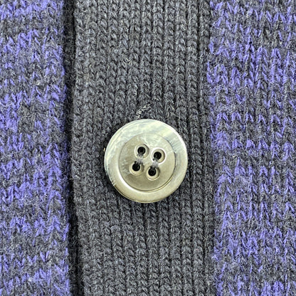 CORGI コーギ ﾊﾟｰﾌﾟﾙ 切り返し ﾛﾝｸﾞｽﾘｰﾌﾞ ﾆｯﾄｶｰﾃﾞｨｶﾞﾝ トップス M