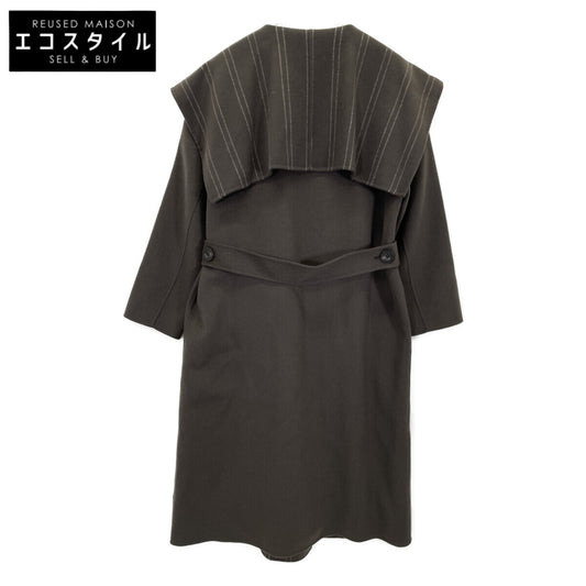 ADORE アドーア 531-0252904 ﾁｬｺｰﾙ ｳｰﾙ100 ｾｰﾗｰｶﾗｰﾘﾊﾞｰｼﾌﾞﾙﾛﾝｸﾞｺｰﾄ コート 38