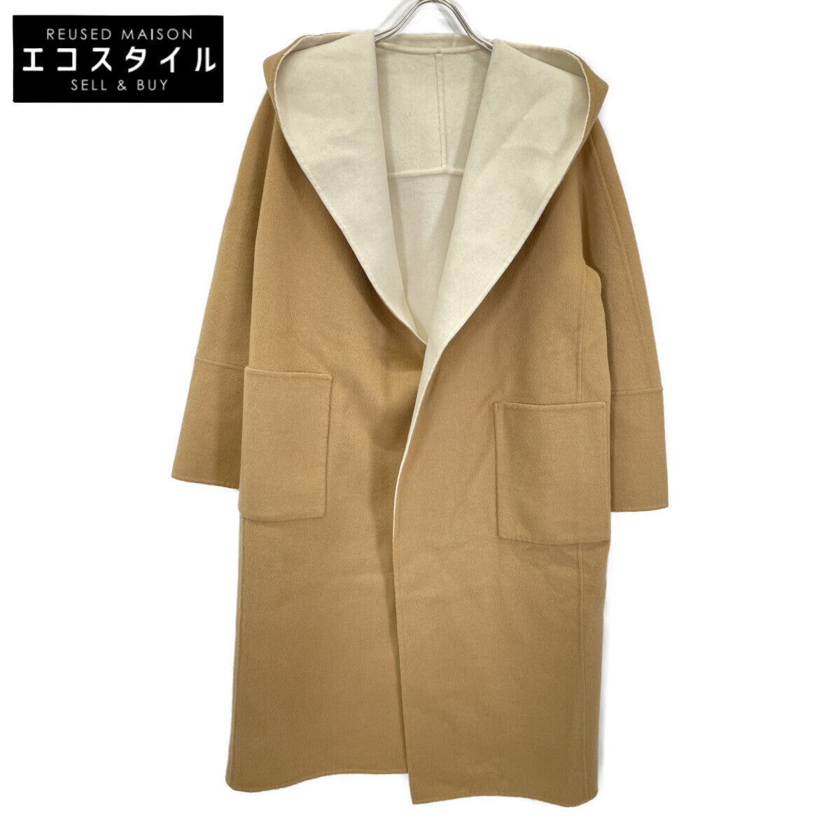 ADORE アドーア 531-6252008 ｷｬﾒﾙ×ｱｲﾎﾞﾘｰ ｶｼﾐﾔ混 2TONEﾌｰﾃﾞｯﾄｺﾝｸﾞｺｰﾄ コート 表記なし