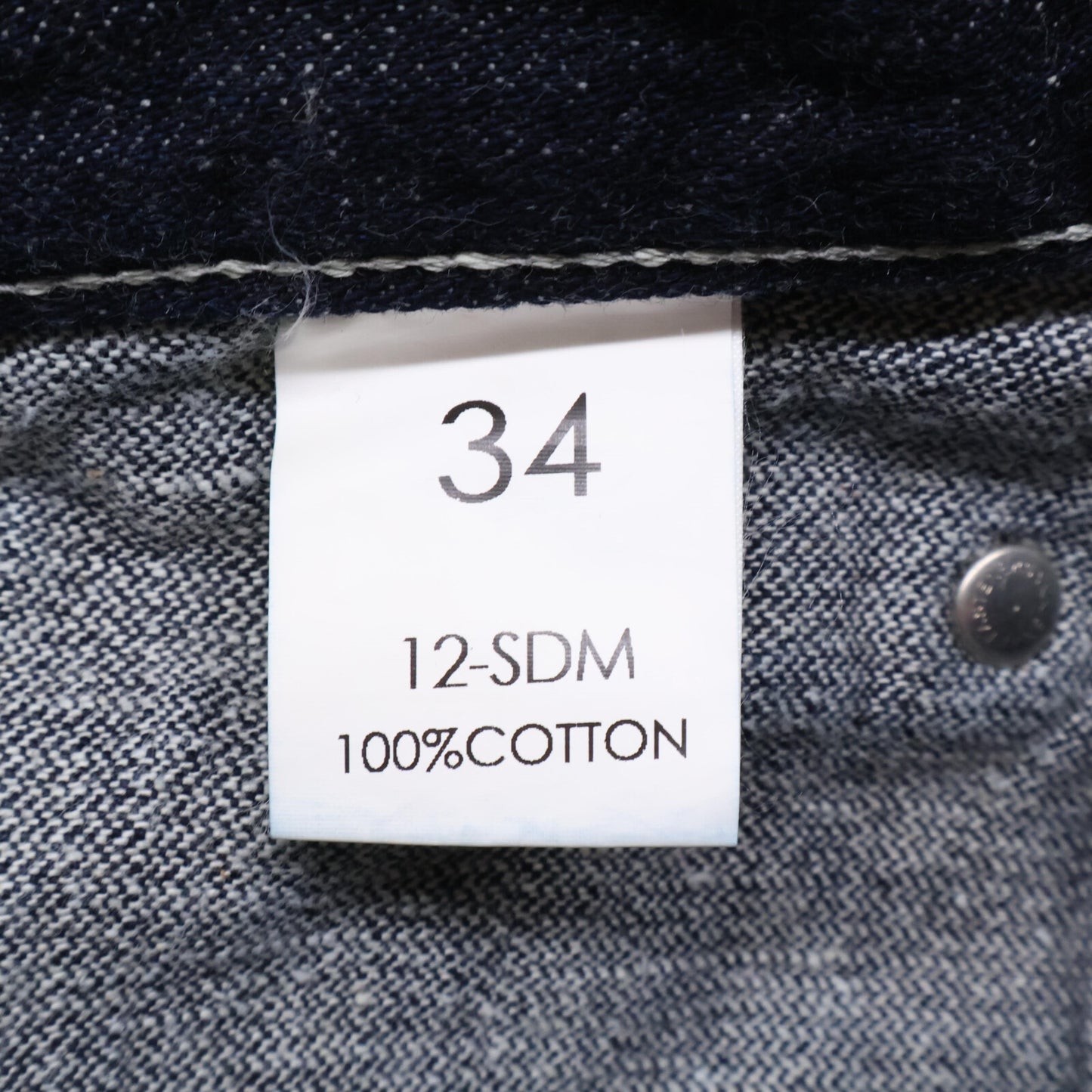 ZELE-PARIS ゼルパリ 267 ｲﾝﾃﾞｨｺﾞ ﾎﾞﾀﾝﾌﾗｲﾃﾞﾆﾑﾊﾟﾝﾂ ボトムス 34