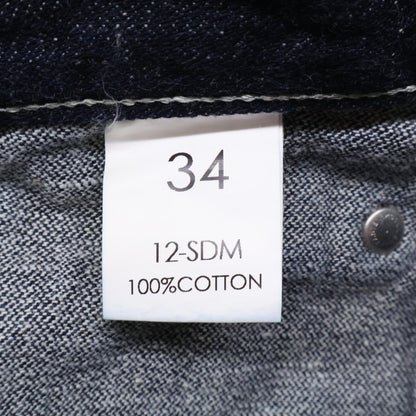 ZELE-PARIS ゼルパリ 267 ｲﾝﾃﾞｨｺﾞ ﾎﾞﾀﾝﾌﾗｲﾃﾞﾆﾑﾊﾟﾝﾂ ボトムス 34