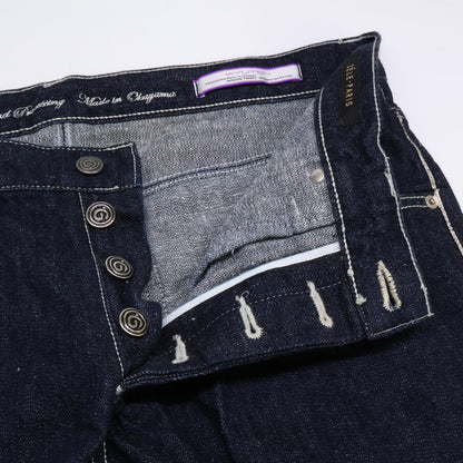 ZELE-PARIS ゼルパリ 267 ｲﾝﾃﾞｨｺﾞ ﾎﾞﾀﾝﾌﾗｲﾃﾞﾆﾑﾊﾟﾝﾂ ボトムス 34