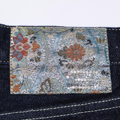 ZELE-PARIS ゼルパリ 267 ｲﾝﾃﾞｨｺﾞ ﾎﾞﾀﾝﾌﾗｲﾃﾞﾆﾑﾊﾟﾝﾂ ボトムス 34