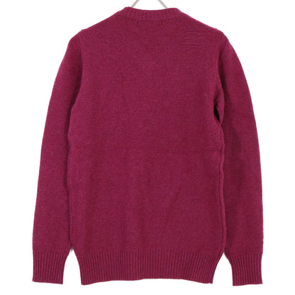 ZELE-PARIS ゼルパリ ﾚｯﾄﾞﾊﾟｰﾌﾟﾙ ｶｼﾐﾔ100 Vﾈｯｸﾆｯﾄ トップス 48