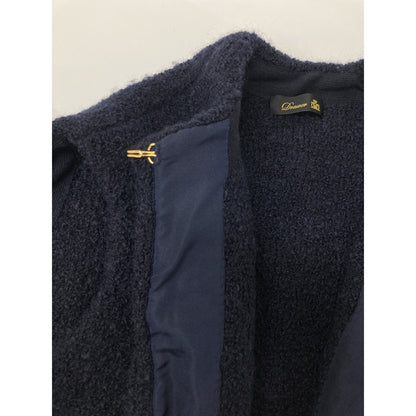 DRAWER ドゥロワー 6515-299-0541 ﾈｲﾋﾞｰ ｳｰﾙ×ﾓﾍｱ 7Gﾐﾗﾉ編みﾌﾘﾝｼﾞにっとｼﾞﾚ/ﾍﾞｽﾄ ベスト 表記なし