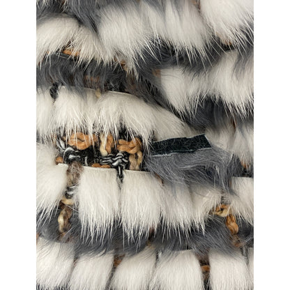 DAMAcollection ダーマコレクション ｸﾞﾚｰ×ﾎﾜｲﾄ ﾐﾝｸ･ﾗﾑﾌｧｰ ﾂｲｰﾄﾞｼﾞｬｹｯﾄ ジャケット 2