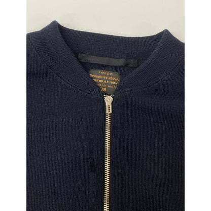 BUZZ RICKSON'S バズリクソンズ BR90259GS ﾈｲﾋﾞｰ Type C-2 ﾘﾌﾞﾆｯﾄ ｼﾞｯﾌﾟｱｯﾌﾟｾｰﾀｰ ジャケット 38