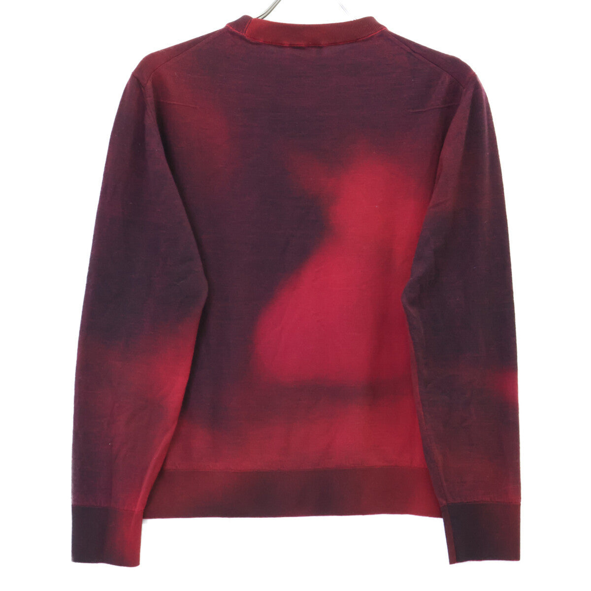 Dior HOMME ディオールオム 833M611KT034 ﾚｯﾄﾞ ｳｰﾙ 蜂刺繍 ｸﾞﾗﾃﾞｰｼｮﾝﾆｯﾄ トップス M