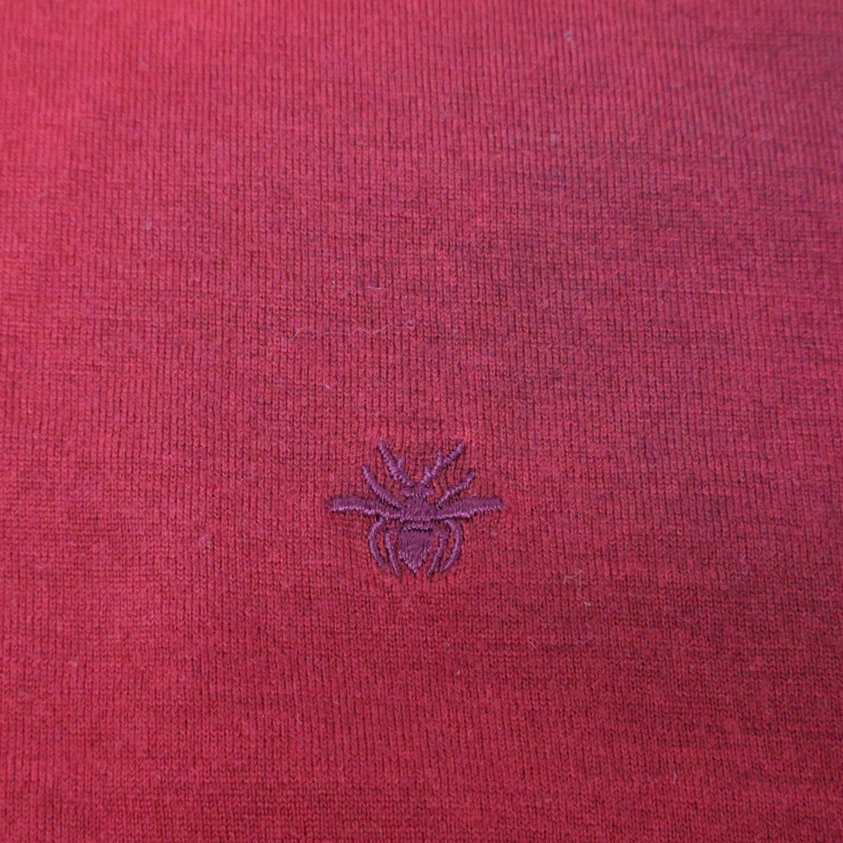 Dior HOMME ディオールオム 833M611KT034 ﾚｯﾄﾞ ｳｰﾙ 蜂刺繍 ｸﾞﾗﾃﾞｰｼｮﾝﾆｯﾄ トップス M