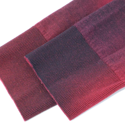 Dior HOMME ディオールオム 833M611KT034 ﾚｯﾄﾞ ｳｰﾙ 蜂刺繍 ｸﾞﾗﾃﾞｰｼｮﾝﾆｯﾄ トップス M