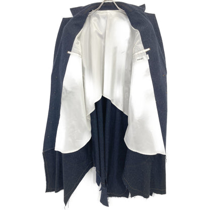 sulvam サルバム SS-C05-400 WOOL-DENIM LONG COAT ｶｯﾄｵﾌﾃﾞｻﾞｲﾝ コート S
