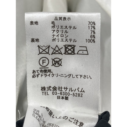 sulvam サルバム SS-C05-400 WOOL-DENIM LONG COAT ｶｯﾄｵﾌﾃﾞｻﾞｲﾝ コート S