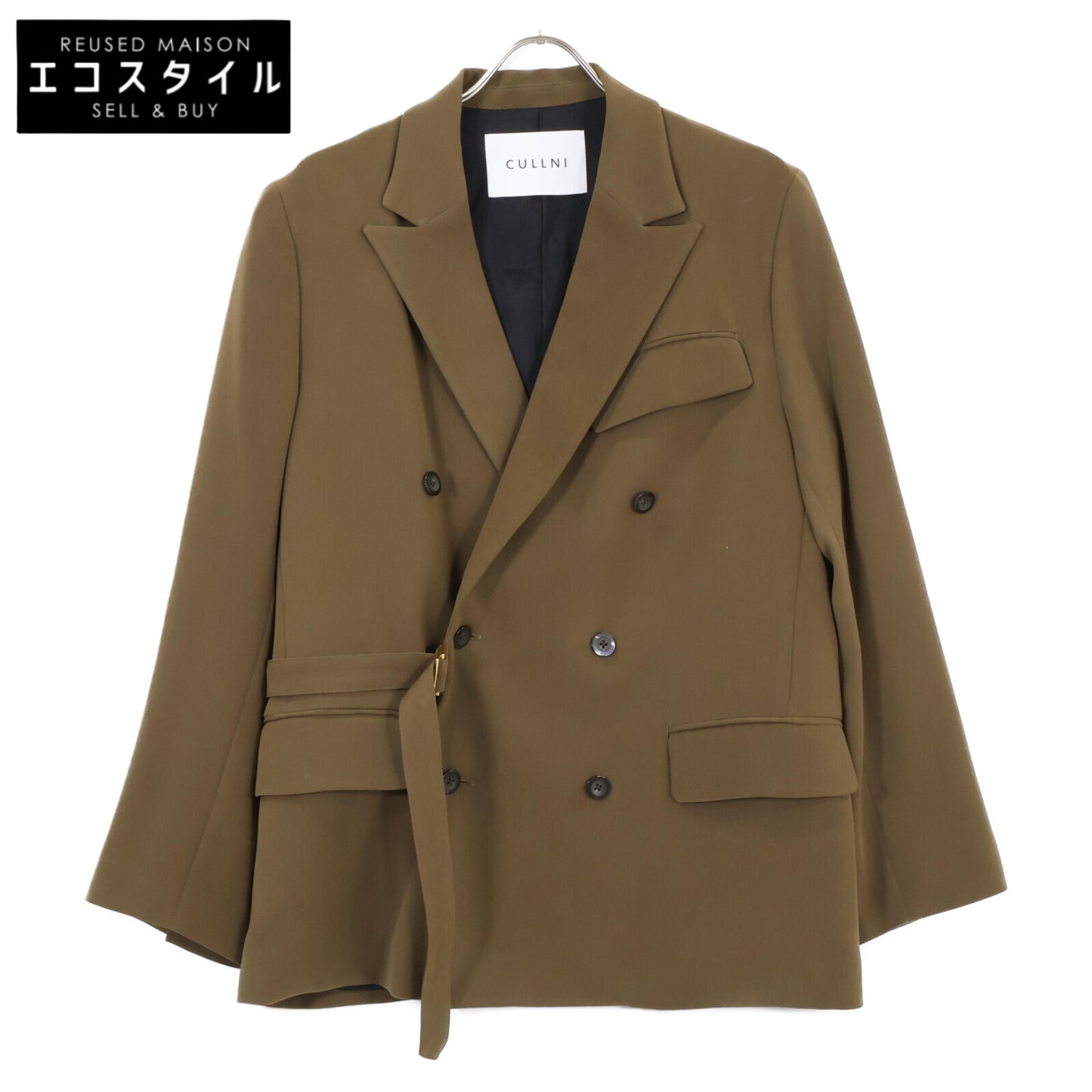 CULLNI クルニ 22AW 22-AW-027 ﾌﾞﾗｳﾝ ﾀﾞﾌﾞﾙｻﾃﾝﾀｲﾛｯｹﾝｼﾞｬｹｯﾄ ジャケット 1