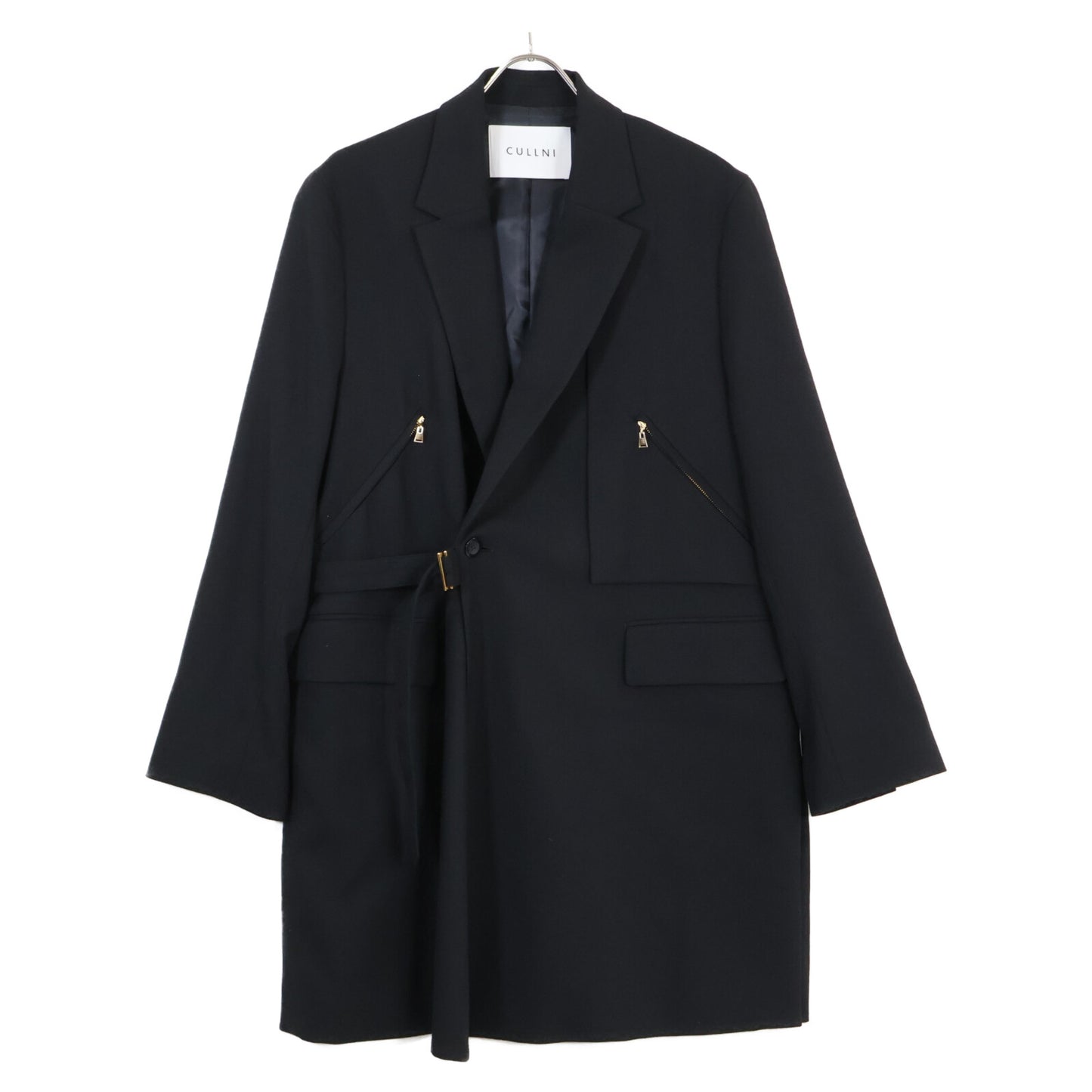 CULLNI クルニ 【DJ松永ｺﾗﾎﾞ】112654026 ﾌﾞﾗｯｸ ﾀｲﾛｯｹﾝ ﾃｰﾗｰﾄﾞｼﾞｬｹｯﾄ ジャケット 1